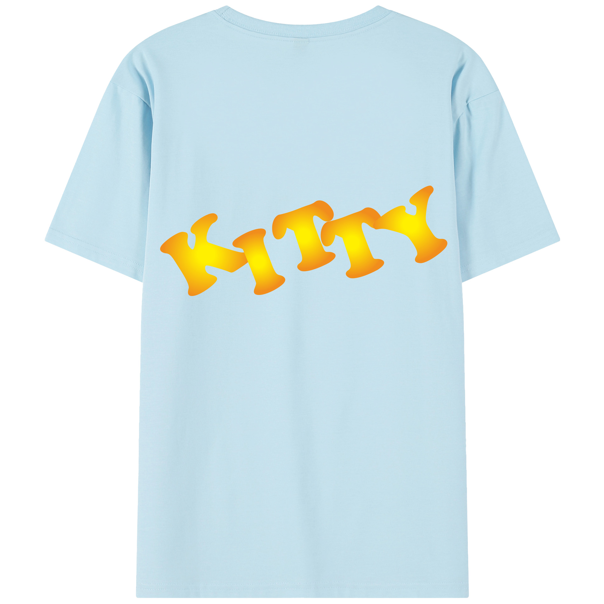（画像用） Hello Kitty ハローキティ 綿100％半袖Tシャツ（背面プリント）
